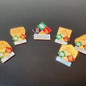 Vintage 1992 Fuji Film Barcelona Summer Olympics Lapel Pin Lot Swimming Set of 6